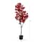 5ft. Potted Red Cherry Blossom Artificial Tree